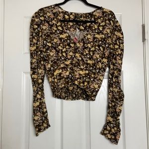 AFRM X Nordstrom Floral Blouse Small